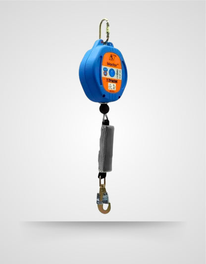 Blocfor 10AA ESD SR M47-10 Dispositivo anticaduta ESD con fettuccia da 5 m e portata 150 kg