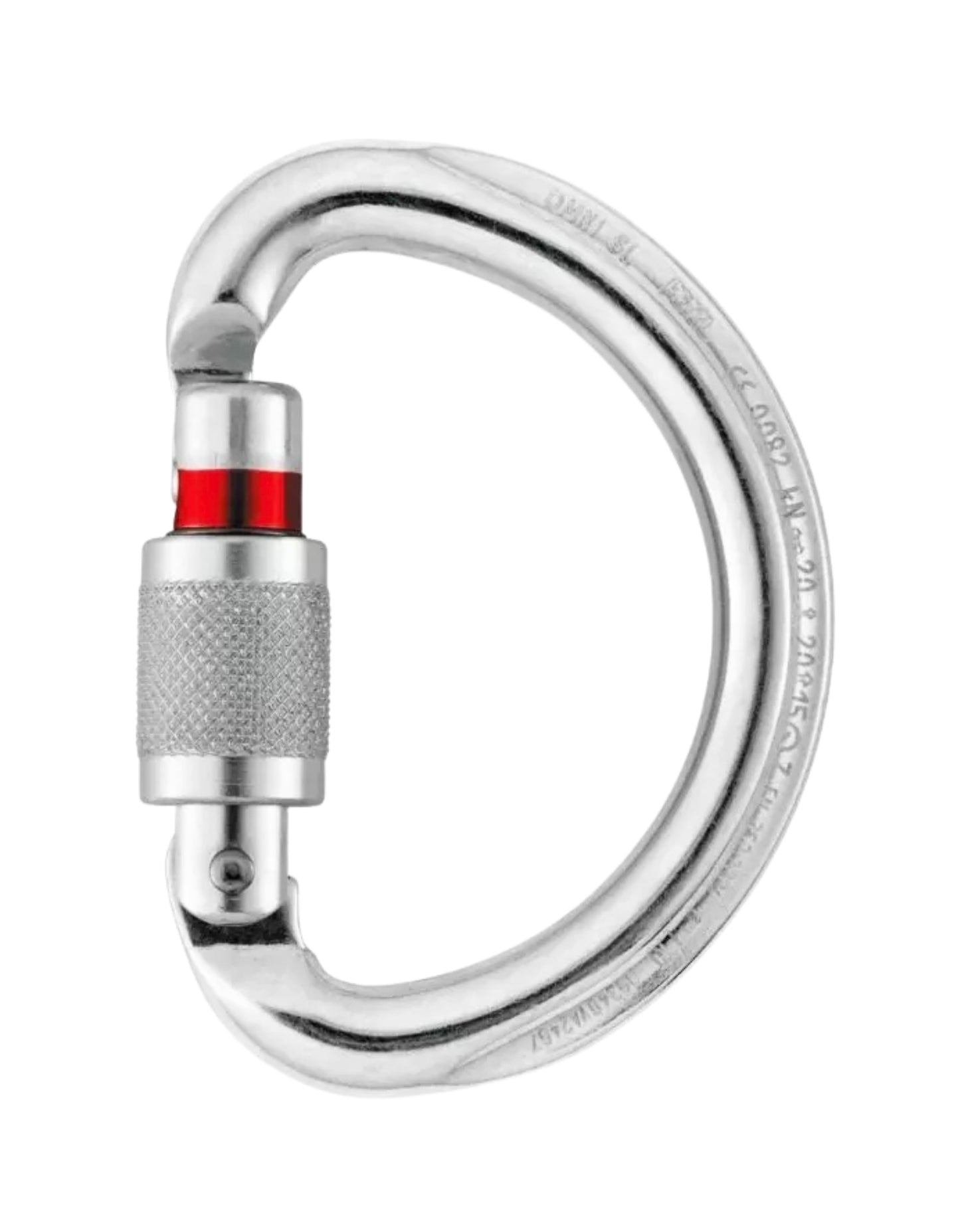 Moschettone Omni semirotondo multidirezionale per imbracature e dispositivi ventrali