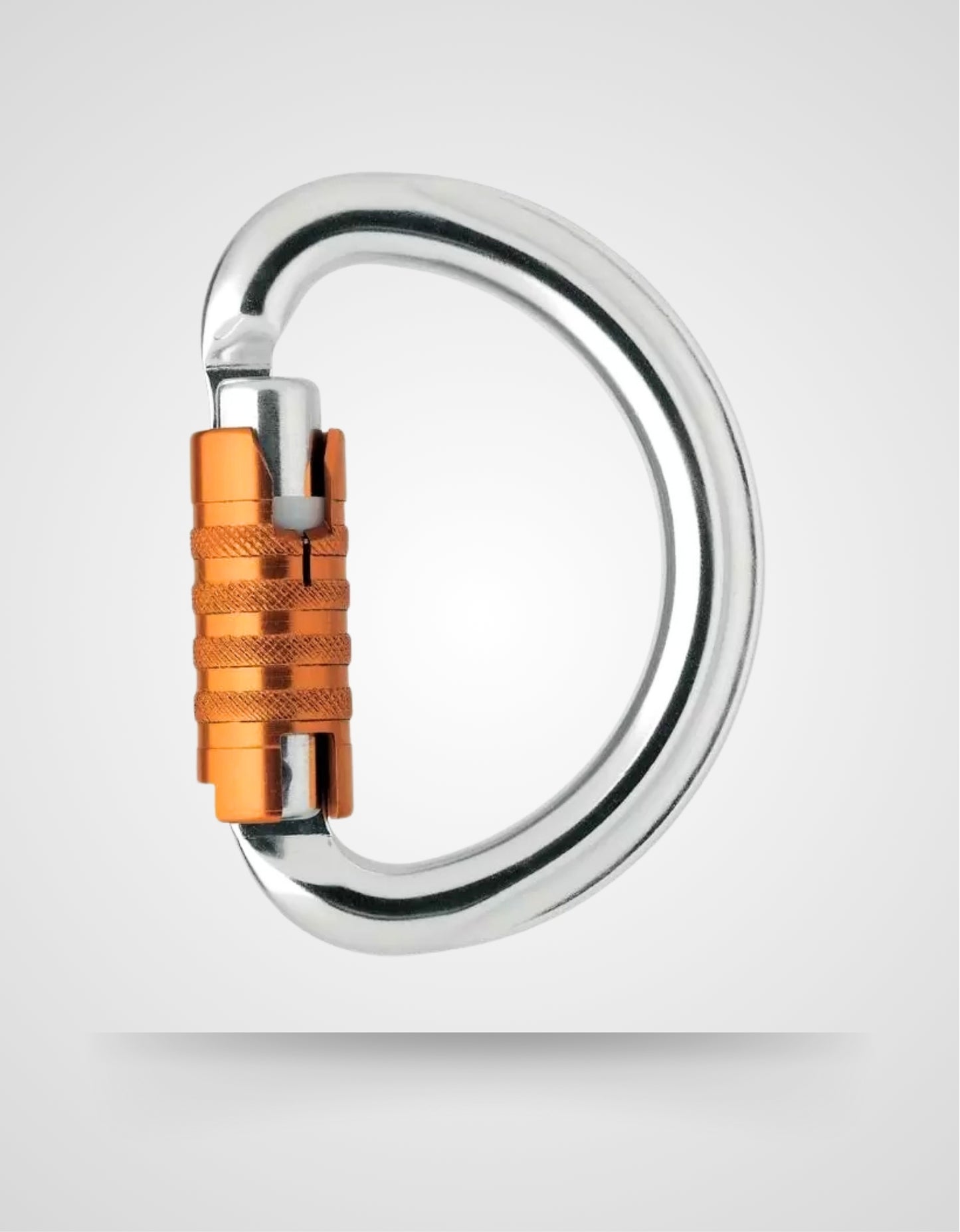 Moschettone Omni semirotondo multidirezionale per imbracature e dispositivi ventrali